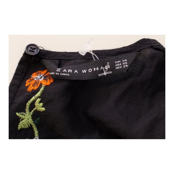 SOLD!  ZARA Woman Embroidered Mini Slip Dress - Picture 6 of 6